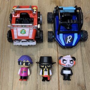 RYAN'S WORLD Figures Lot Cars Assorted Mystery Egg Toys Combo Panda
